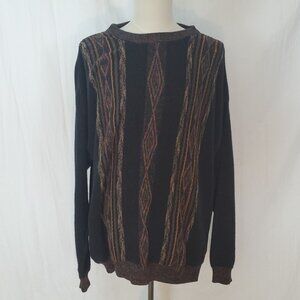Harbor Bay Vintage Multicolor Geometric Men's Size 3XL Sweater 90's Cosby Style